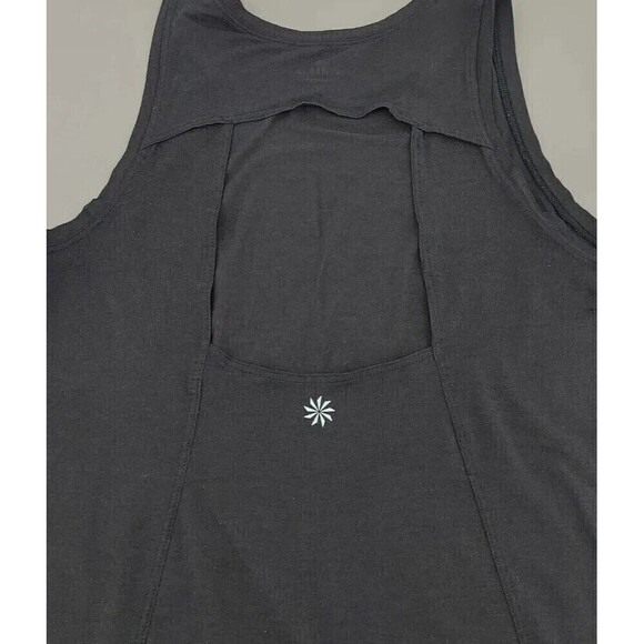 Athleta Tank Top Womens XS Black Back-Cutout Light Basic Soft Shirt Athleisure - Picture 6 of 9
